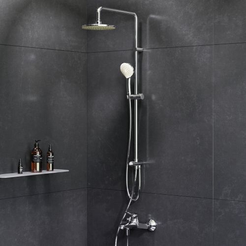 F40885C14 Sunny набор 2в1: см-ль д/ванны/душа, верхний душ d 220 мм, ручн.душ 110 мм, 1 ф-ция, душев