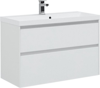 Тумба под раковину Aquanet Гласс 100 белый 00235664