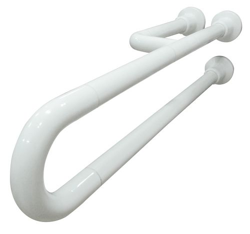 Поручень полукруглый неподвижный с тремя точками опоры 800 мм алюминий покрытый нейлоном, шт