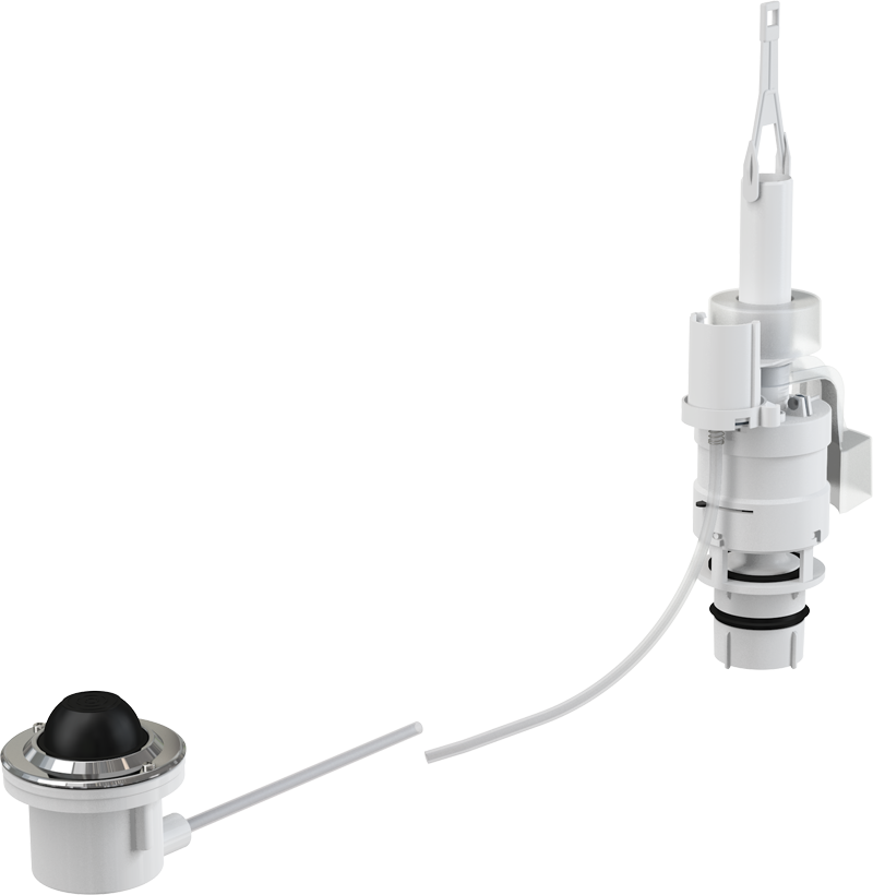 Клавиша смыва на расстоянии AlcaPlast ножное управление, металл, монтаж: в пол