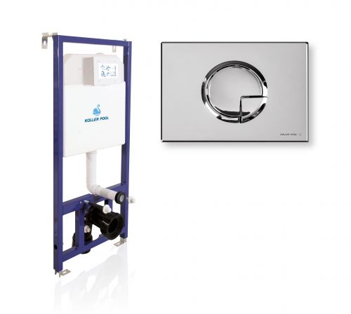 Инсталляция DUNE 1200 SL с клавишей KVADRO Arch Chrome