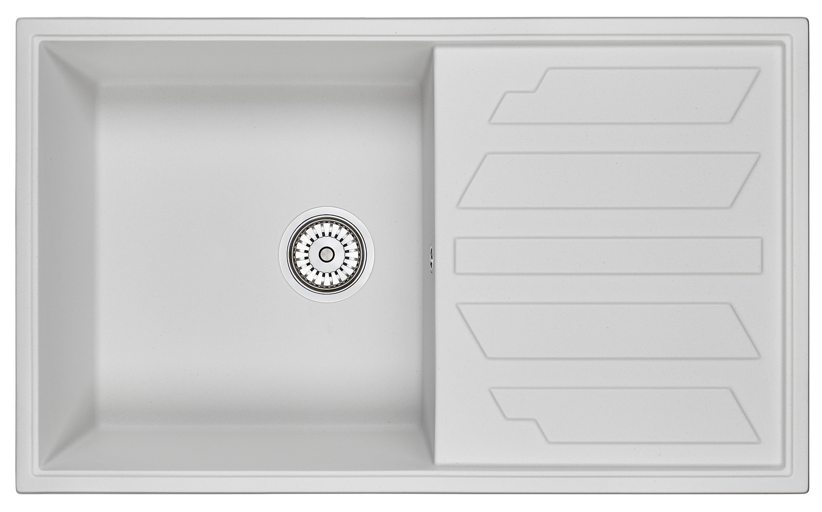 Мойка кухонная Granula прямоугольная кварц 8601, АРКТИК