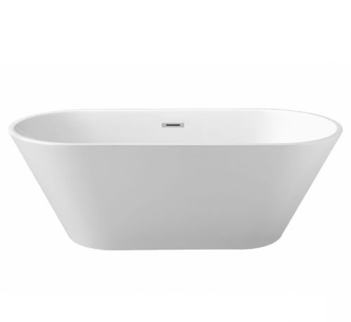 AQ-5776 ХОРСА Ванна акриловая Aquatek, отдельностоящая,1680*760*580. В комплекте со сливом и ножками.Цвет: белый глянцевый.