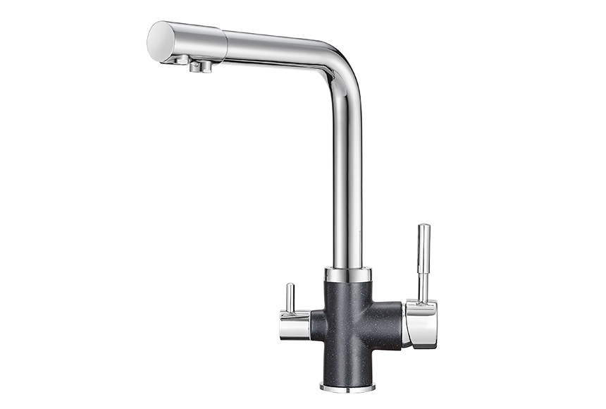 Смеситель для кухни Granula GR-3015 шварц, 3015sv