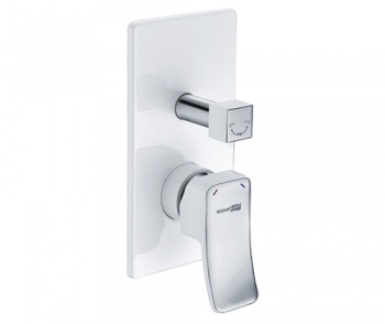 Смеситель для ванны и душа Wasserkraft Aller 10641WHITE
