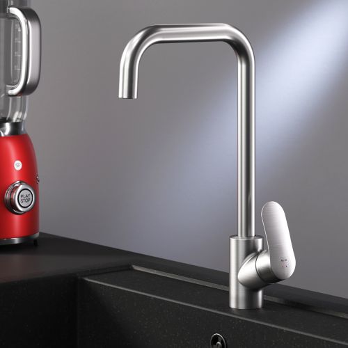 F8006011 Like, смеситель для кухни G-образный излив, сатин, шт.