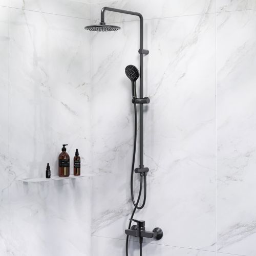 F42885A24  X-Joy набор 2в1: см-ль д/душа, верхний душ d 220 мм, ручн.душ 110 мм, 1 ф-ция, душевая шт