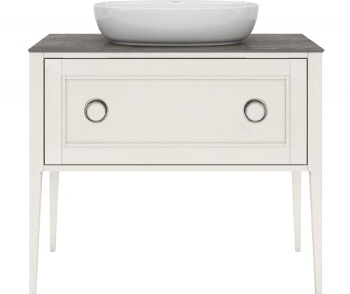 Тумба Kerama Marazzi PLAZA Classic Neo напольная с ящиками 100, белая матовая