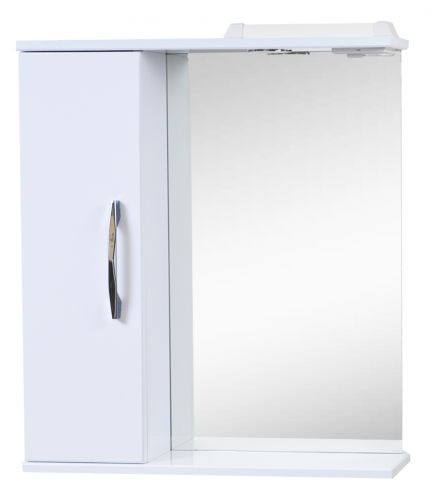 Зеркало со шкафчиком РОКАРД  70 с подсветкой Левое