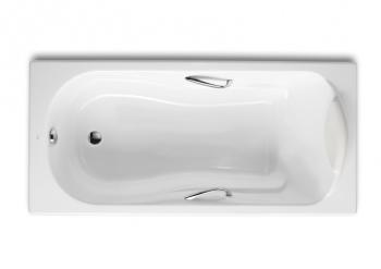 Чугунная ванна Roca Haiti 150x80 с отверстиями под ручки 2332G000R