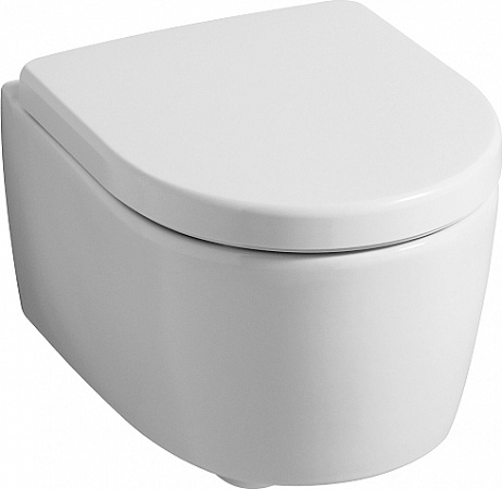 Подвесной унитаз Geberit iCon 204070000 безободковый укороченный