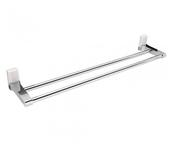 Держатель полотенец двойной Wasserkraft Leine K-5040WHITE