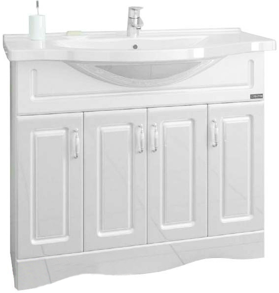 Тумба под раковину Верона 100 напольная с цоколем Санта 700114