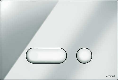 Клавиша INTERA для инсталляций Cersanit LINK PRO/VECTOR/LINK/HI-TEC пластик хром глянцевый P-BU-INT/Cg