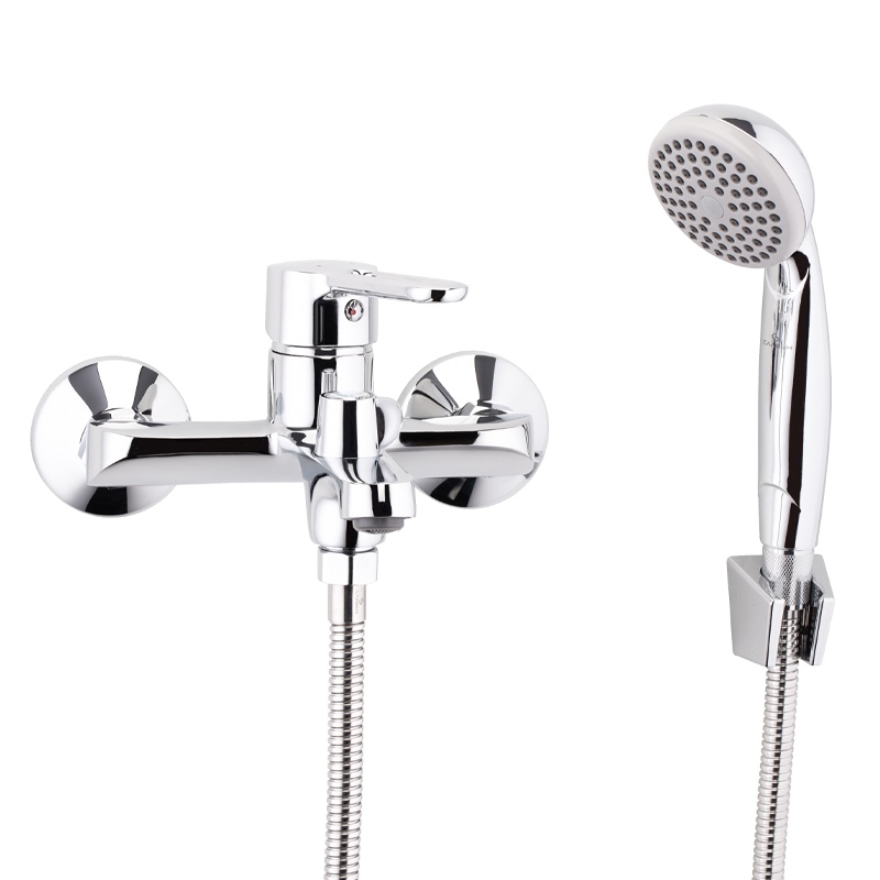 Смеситель для ванны с коротким литым изливом, с лейкой Славен СЛ-ОД-Т30