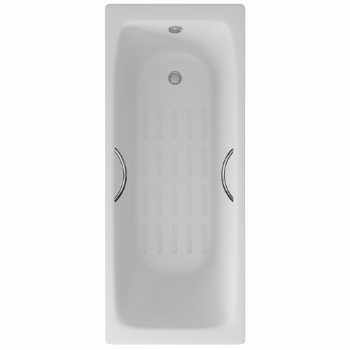 Ванна чугунная Delice Biove 1700х750 с ручками и антискользящим покрытием