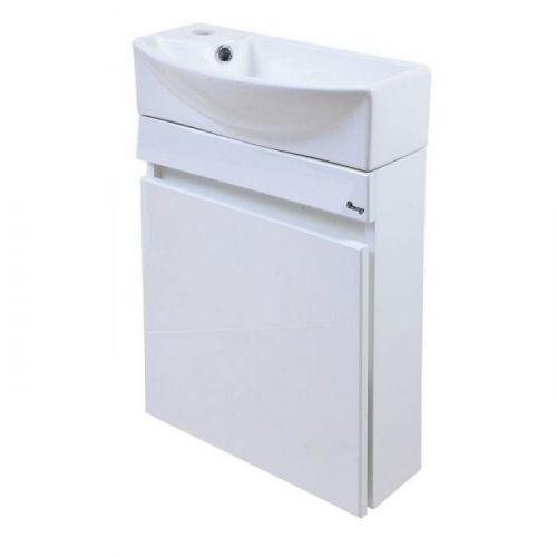 Тумба Emmy Мия 46 с раковиной Мелана (Левый, без ручки)