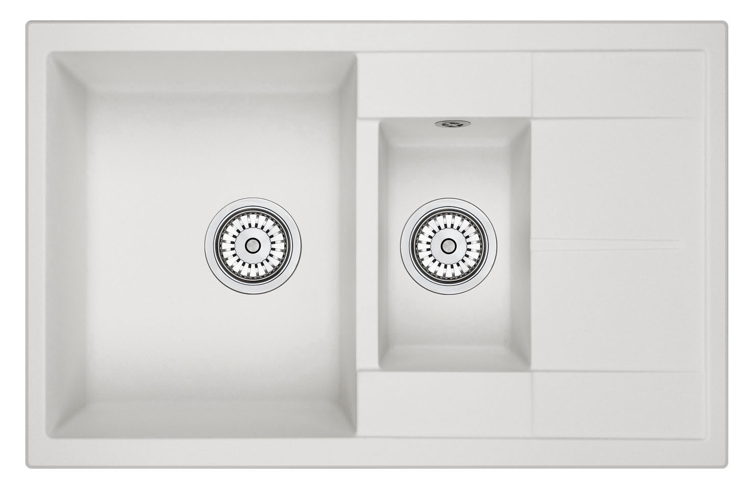 Мойка кухонная Granula прямоугольная кварц 7802, АРКТИК