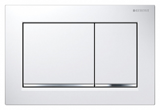 Клавиша смыва Geberit Omega 30 115.080.KJ.1 белый, хром глянец