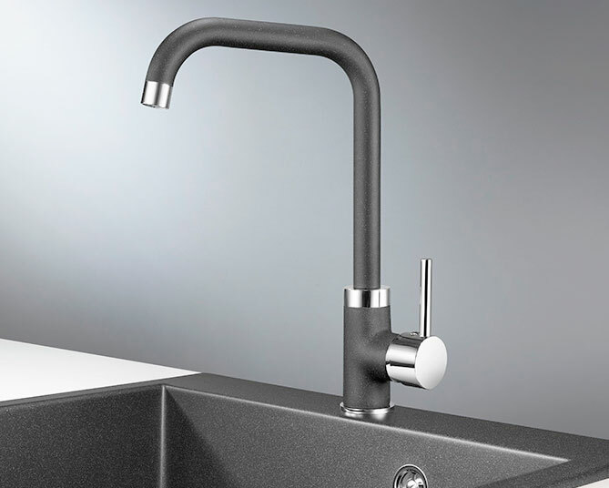 Смеситель для кухни Granula GR-0041 шварц, 0041sv