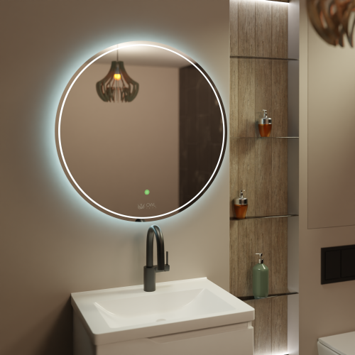 Skagern Зеркало с LED подсветкой и сенсором, D800 УНИВЕРСАЛЬНАЯ ПОДСВЕТКА