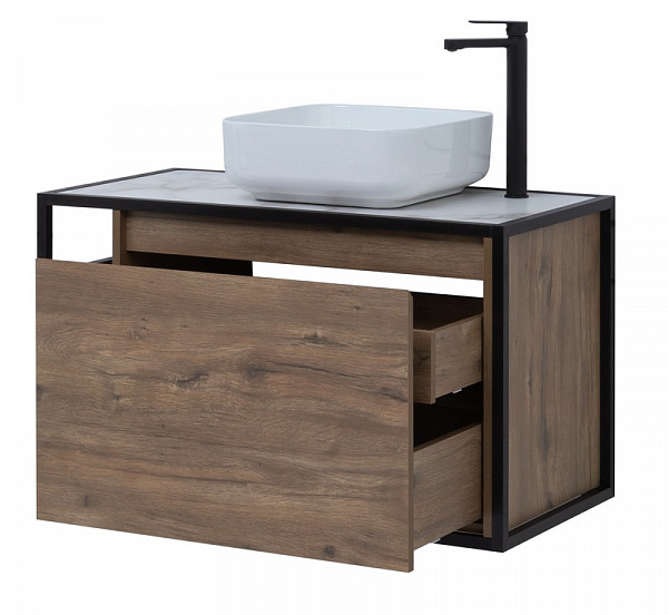 Тумба под раковину Aquanet Nova Lite Loft 90 R дуб рустикальный 00261659