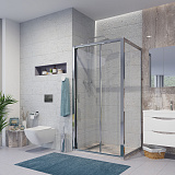 Душ.ограждение NG-62-11A-A80 (110*80*190) прямоугольник , дверь раздвижная, 2 места