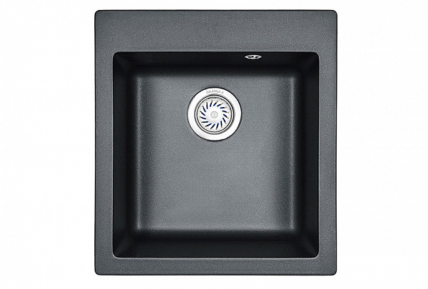 Мойка кухонная Granula квадратная кварц 4201, ШВАРЦ