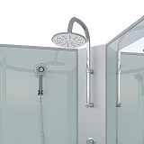 Душ.каб. NG-2308-14BKT (900х900х2100-2400) высокий поддон(40см) стекло МАТОВОЕ 4 места