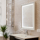 Зеркало AZARIO Марсель LED 630х780 серебро, сенсорный выключатель (ФР-00000910)