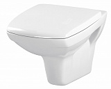 Унитаз подвесной Cersanit CARINA Clean On S-MZ-CARINA-XL-COn-S-DL-w с сиденьем