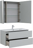Мебель для ванной Aquanet Алвита New 100 2 ящика, серый 00274528