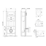 IS30201.801701 Инсталл с клав Start S белый глянц с подв унит Like FlashClean с сид м/лифт