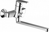 Смеситель для ванны с длинным изливом с аксессуарами Bravat Line F65299C-LB-RUS
