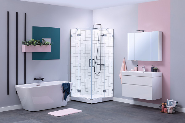 Тумба с раковиной Aquanet Бруклин 85 белый 00212598