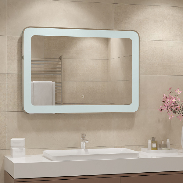 Зеркало Континент "Velvette Led" 1000x700