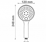 Встраиваемый комплект для душа с верхней душевой насадкой и лейкой Wasserkraft A14129