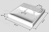 Раковина Санта Лидер 60x55 900118