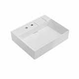 Раковина Kerama Marazzi LOGICA мебельная\подвесная с двумя отверстиями 60, белая глянцевая