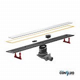 Душевой лоток Pestan Confluo Premium Line 650 White Glass Gold