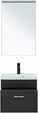 Тумба под раковину Aquanet Верона 50 черный матовый 00272430