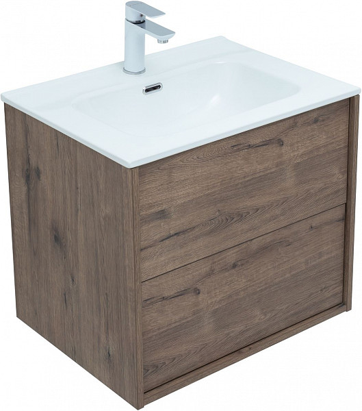 Тумба под раковину Aquanet Lino 60 (Flat) дуб веллингтон 00287541