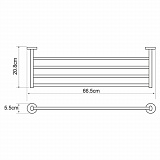 Полка для полотенец Wasserkraft Rhein K-6211