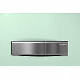 Клавиша смыва Geberit Sigma 50 115.788.SE.5 хром, зеленый