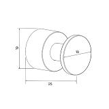 Комплект крючков, 4 шт., хром, HOK4SC0i41, IDDIS