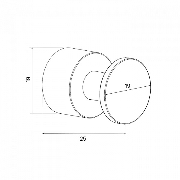 Комплект крючков, 4 шт., хром, HOK4SC0i41, IDDIS