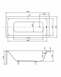 Акриловая ванна Besco Modern 160x70 WAM-160-MO