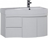 Тумба под раковину Aquanet Сопрано 95 R белый (2 дверцы 2 ящика) 00169633