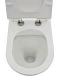 AQM3001 Унитаз напольный приставной AQUAme сиденьем SoftClose, технология смыва Rimless. 580x370x430