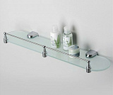 Полка стеклянная с бортиком Wasserkraft Berkel K-6844